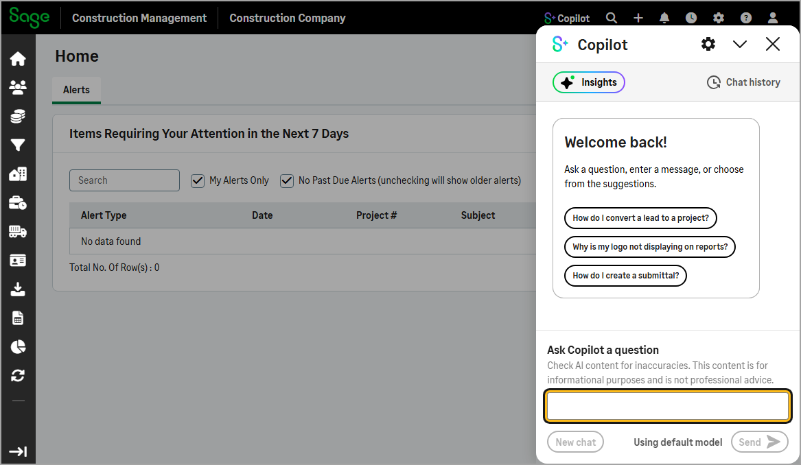 The Copilot panel appears on the right side of the page.