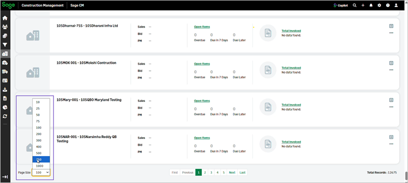 Select to view the equired number of pages.